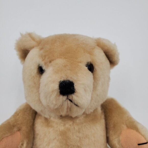 Vintage Teddy Bear Plush Jointed Tan 9" - Picture 2 of 5